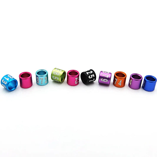 50PCS 2.6mm~8.0mm Aluminum Closed Bird Leg - ProPawPet.com