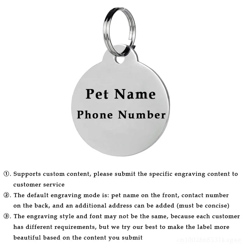 Personalized Dog Nameplate Cat Name ID Tags - ProPawPet.com