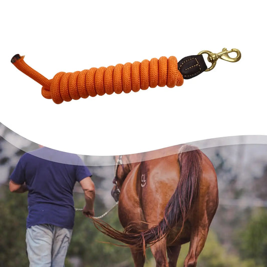 Heavy Duty Horse Rope Leash Copper Buckle - ProPawPet.com