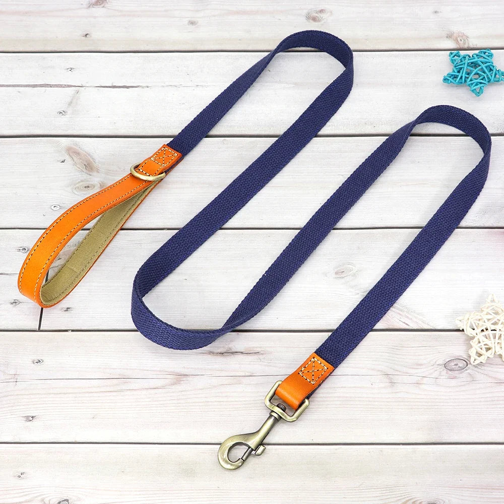 Nylon Custom Dog Puppy Collar Leash Set - ProPawPet.com
