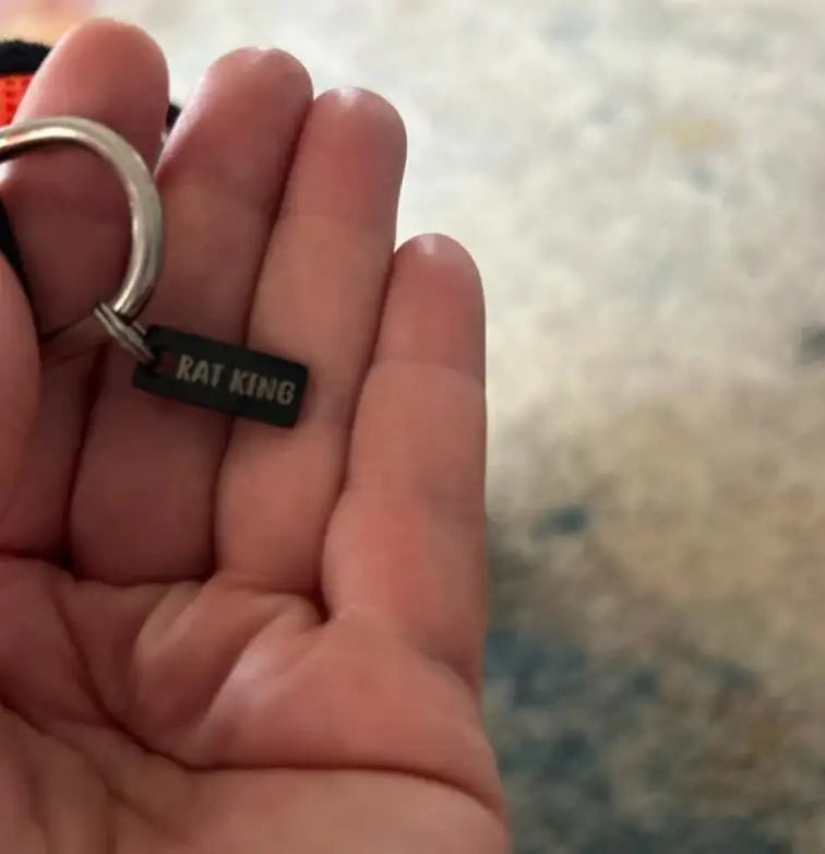 Tiny Cat Tag Mini Dog Name ID Small Hanging Custom Rectangle – 4 Colors