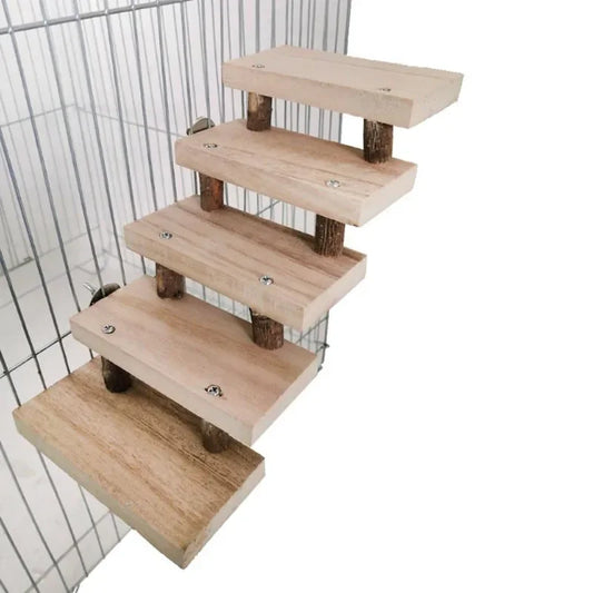 Natural Wood Pet Parrot Raw Wood Ladders - ProPawPet.com