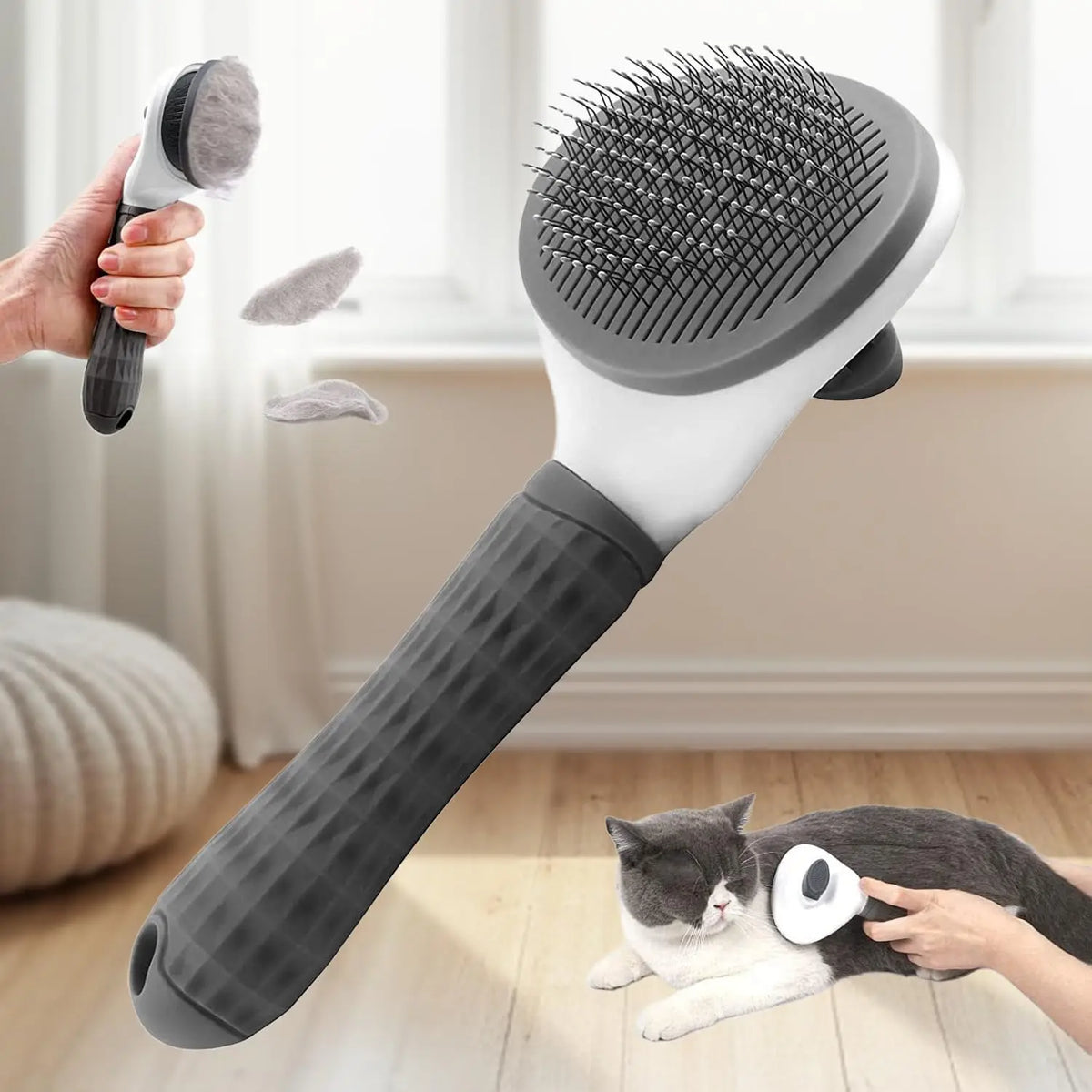 One-Click Pet Hair Removal Comb Cat Dog Hair - ProPawPet.com