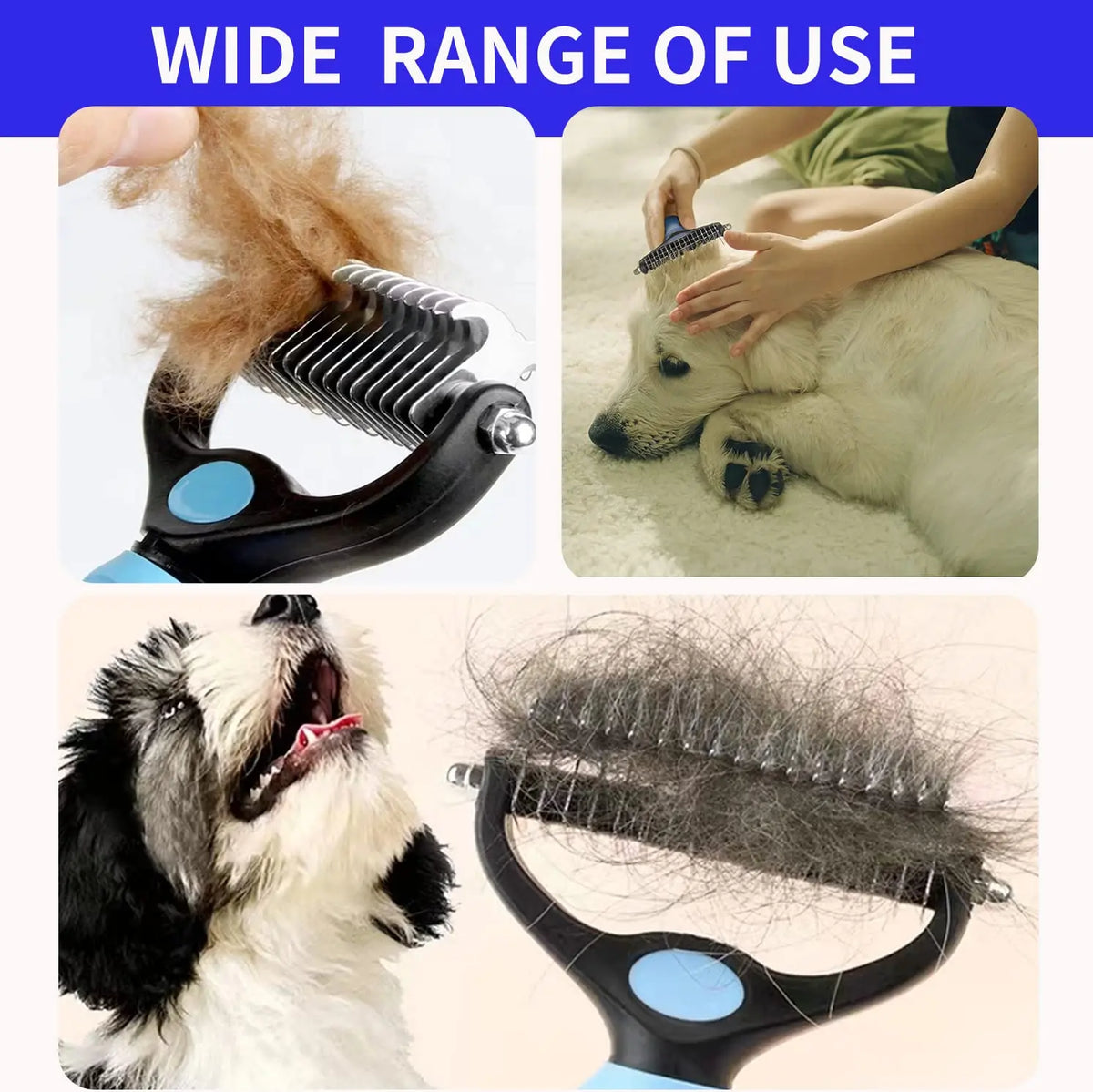 Professional Pet Deshedding Brush Dog Hair - ProPawPet.com
