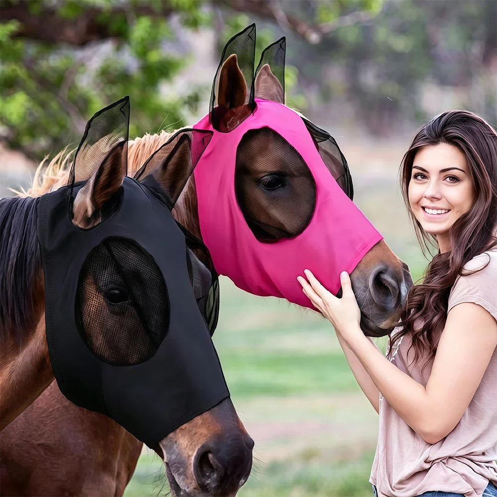 1Pcs Horse Fly Mask with Ears, Breathable - ProPawPet.com