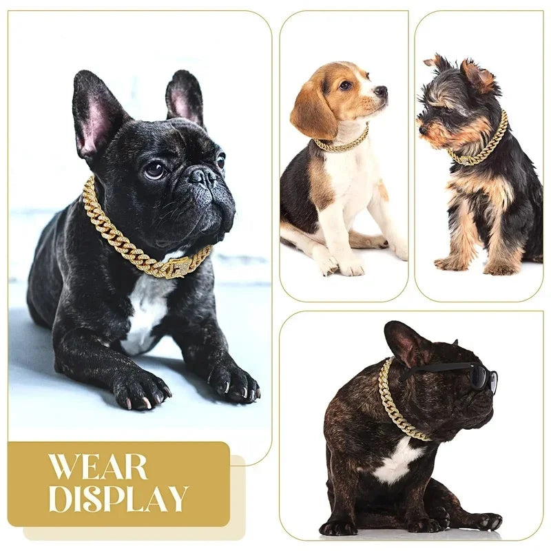 1-3pcs Dog Chain Diamond Dog Collar Walking - ProPawPet.com