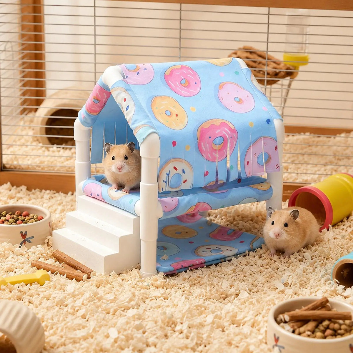 Guinea Pig Hideout, Decorative Hedgehog Hut Pets Nest – Small Pet Supplies