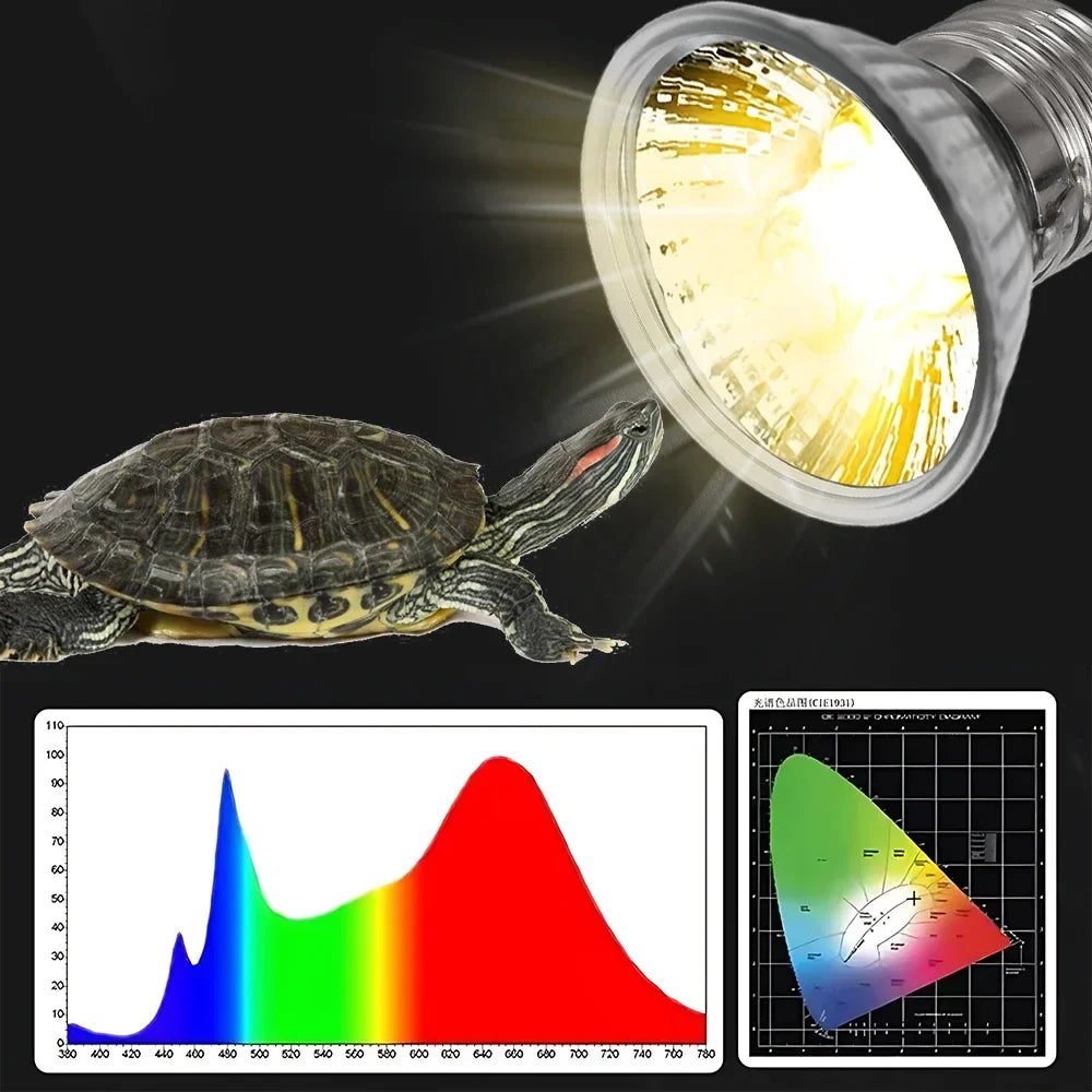 5/1Pc Tortoise Lizard Basking Lamp 25W 50W - ProPawPet.com