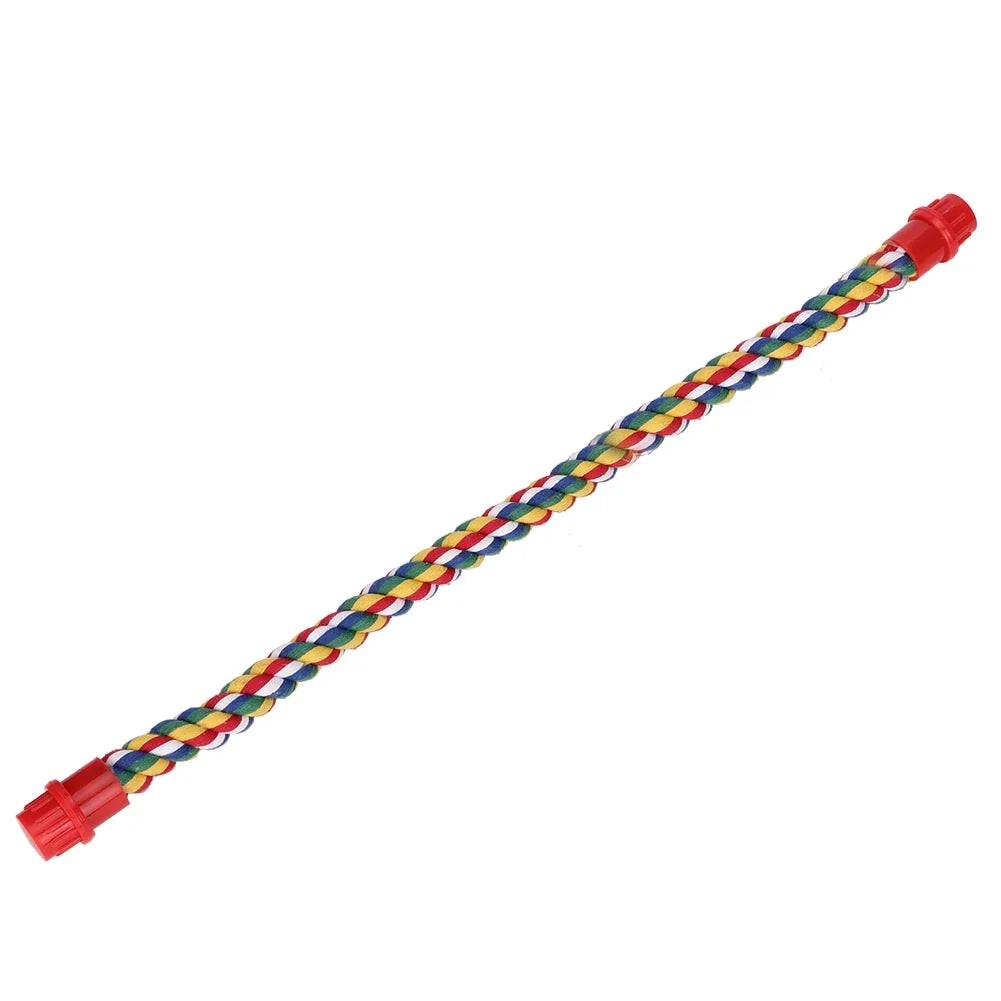 Colorful Hanging Cotton Rope Bird Standing Frame Comfortable – 3 Colors