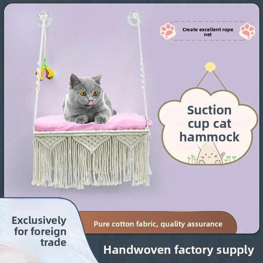 Bohemian Handwoven Cotton Rope Suction Cup - ProPawPet.com