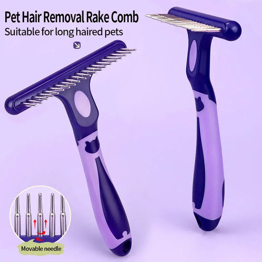 Pet Dog Cat Long Hair Fur Rake Comb - ProPawPet.com