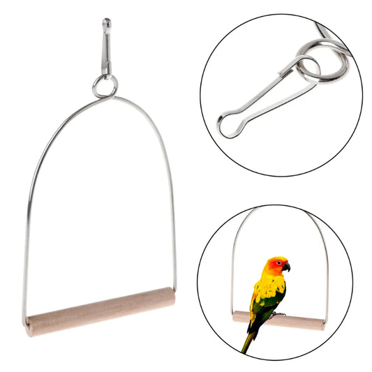 Metal Bird Perch Stand Toy Swing Perch Stand - ProPawPet.com