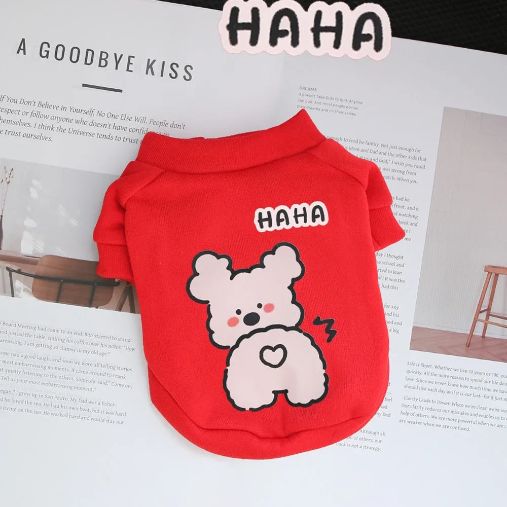 Autumn and winter pet clothes cute little - ProPawPet.com