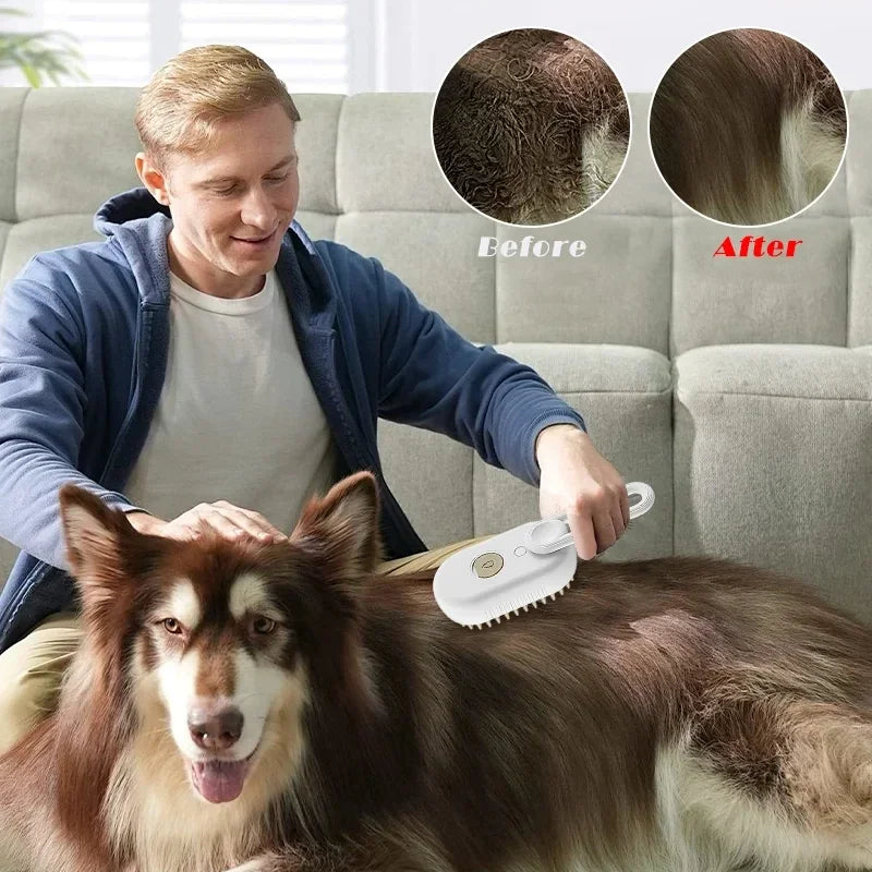 Pet Steam Brush Cat Dog Cleaning Steamy - ProPawPet.com