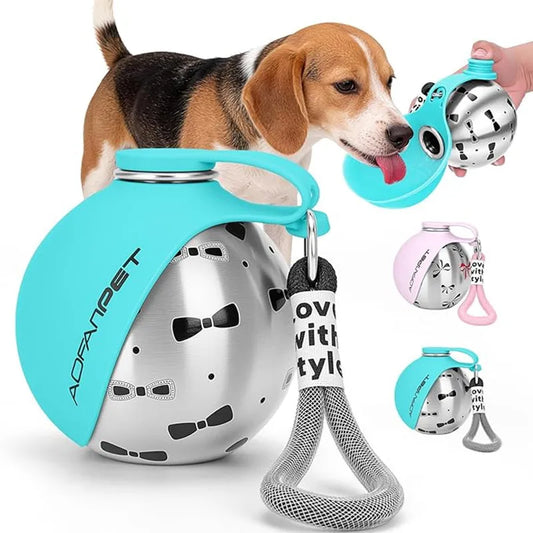 Portable Dog Water Bottle Stainless Steel - ProPawPet.com