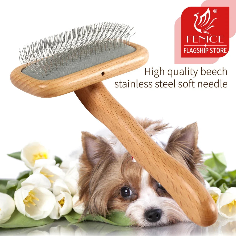 Fenice Pet Grooming Steel Shedding Long Comb - ProPawPet.com