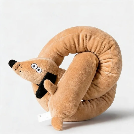 Sausage‑Shaped Squeaky Plush Dog Chew Toy - ProPawPet.com