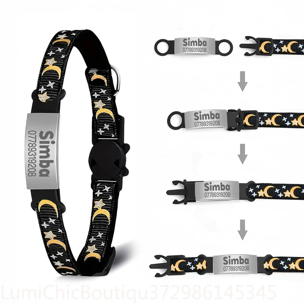 Custom Glow Cat Collar Free Engraved - ProPawPet.com