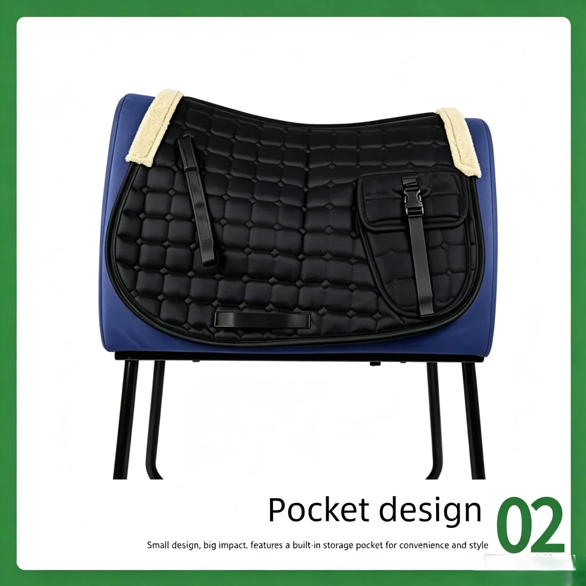Horse Saddle Pad With Pocket Shock‑Absorbing - ProPawPet.com