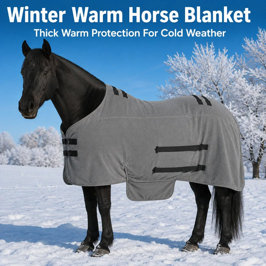 Winter Horse Blanket Thick Fleece Warm Horse - ProPawPet.com