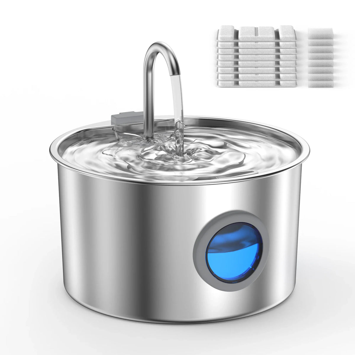 Quiet Stainless Steel Cat Water Fountain – Cat Supplies