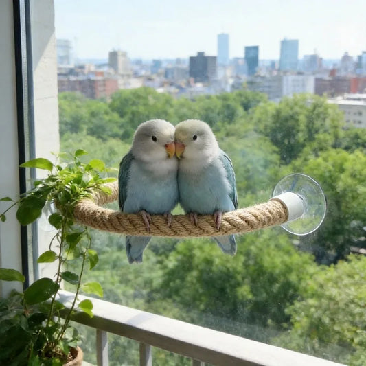 DIY Bendable Linen Rope Bird Rest Stand Non - ProPawPet.com