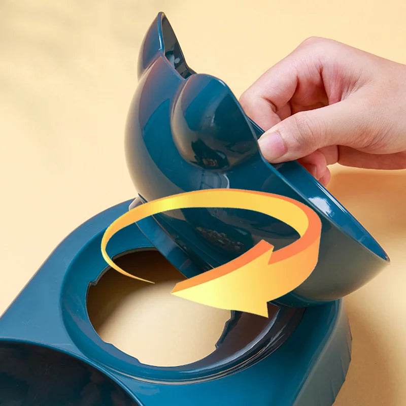 3 in 1 Anti-tip Cat Pet Feeder Automatic - ProPawPet.com