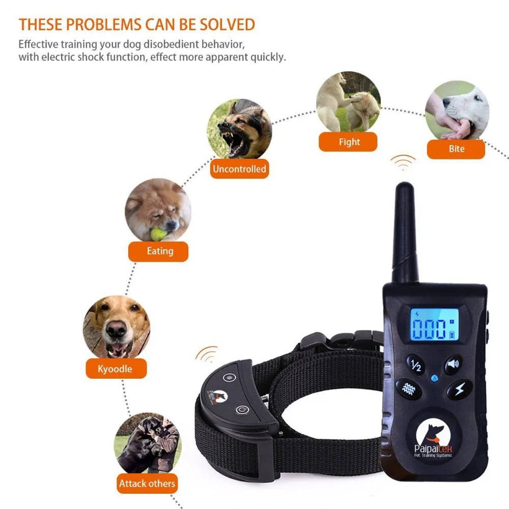 Paipaitek 500yd Dog Training Collar Anti - ProPawPet.com