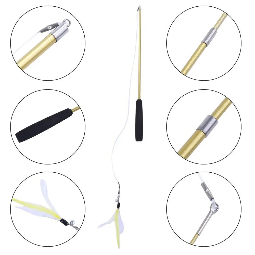Durable 3-section Cat Teaser Wands - ProPawPet.com