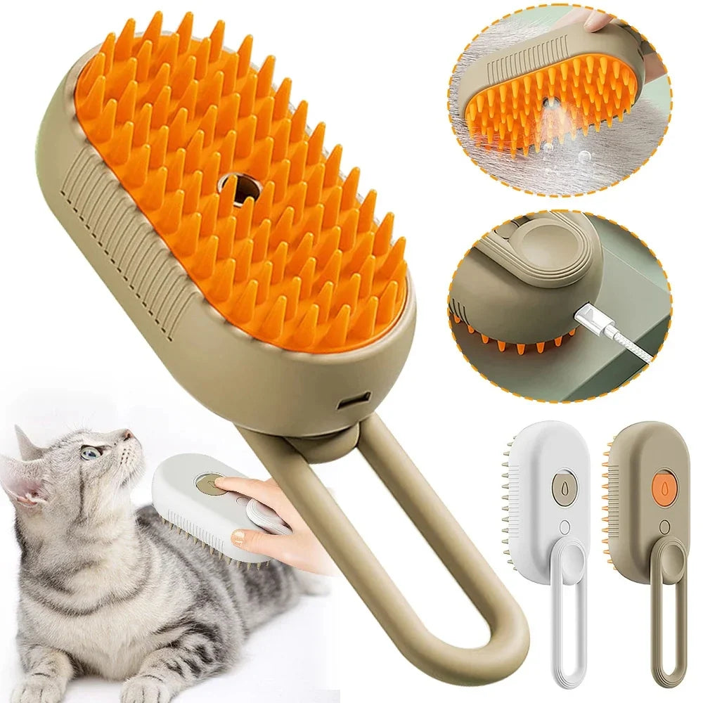 Cat Brush Hair Remover Cat Steam Brush - ProPawPet.com
