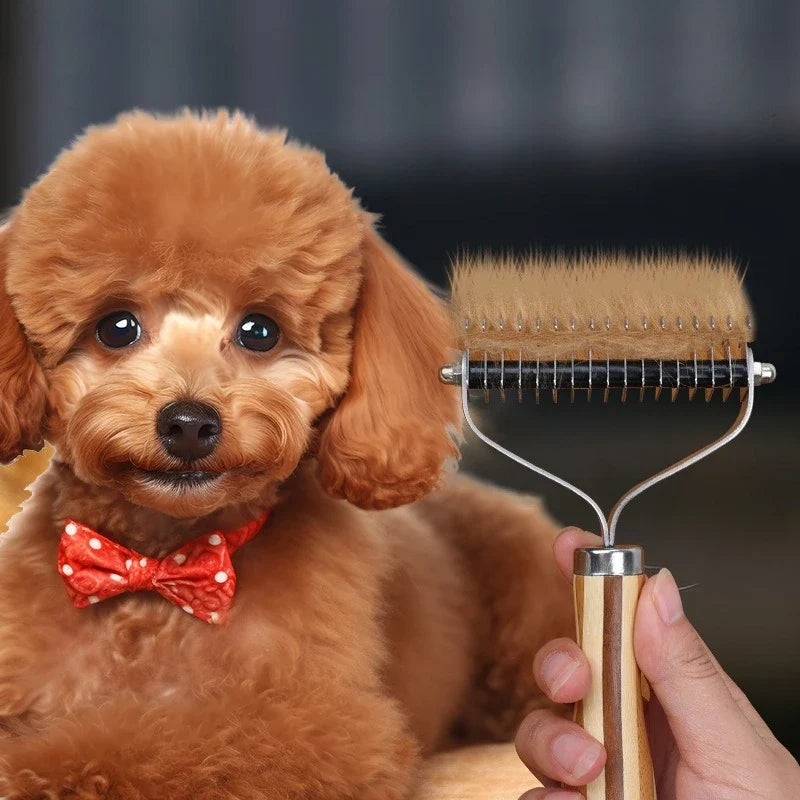 Dog Comb Knife Dog Brush Bamboo Double-sided - ProPawPet.com