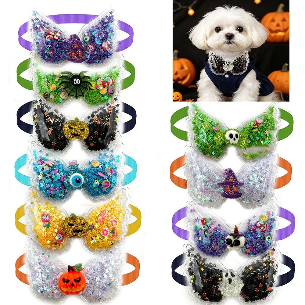 50/100pcs Cute Halloween Pet Dog Bow Tie - ProPawPet.com