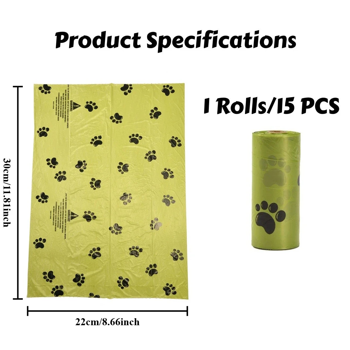 100Rolls Biodegradable/Compostable Poop Bags - ProPawPet.com
