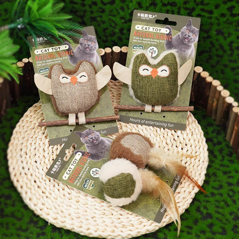 Cat Toys with Catnip Silvervine, Feather - ProPawPet.com