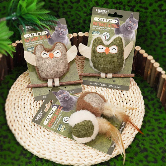 Cat Toys with Catnip Silvervine, Feather - ProPawPet.com
