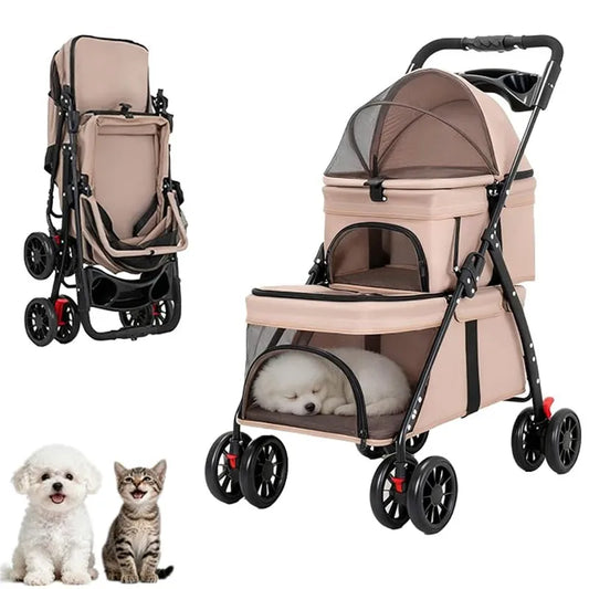 Double Pet Stroller for Dogs and Cats,Double - ProPawPet.com