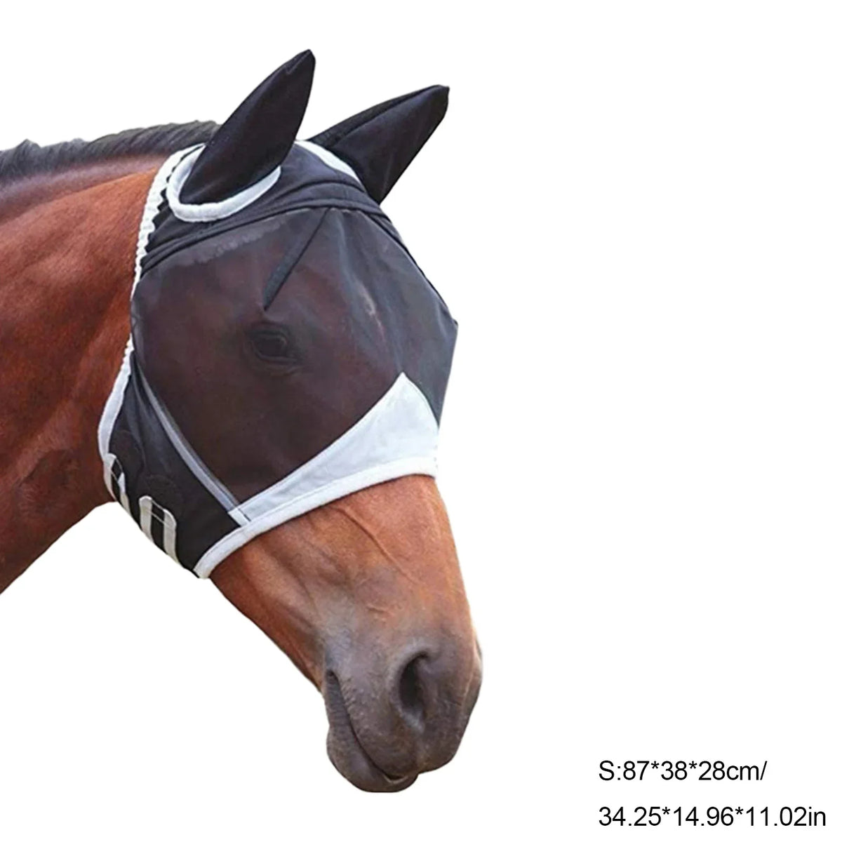 Horse Fly Mask With Breathable Mesh Elastic - ProPawPet.com
