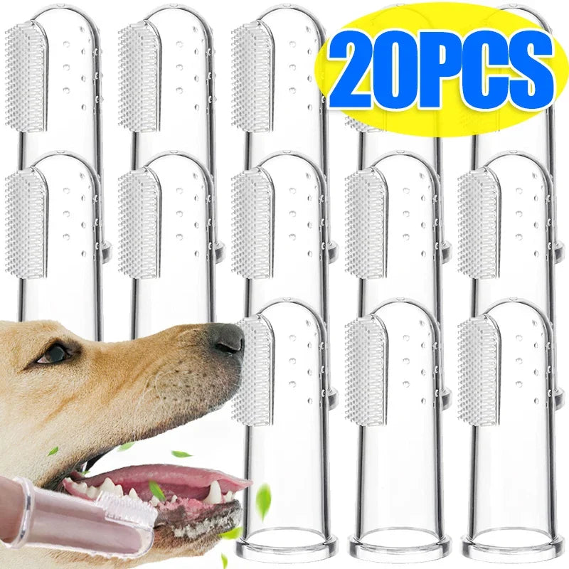 1/20x Pet Silicone Finger Toothbrush Teeth - ProPawPet.com