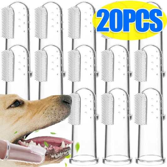 1/20x Pet Silicone Finger Toothbrush Teeth - ProPawPet.com