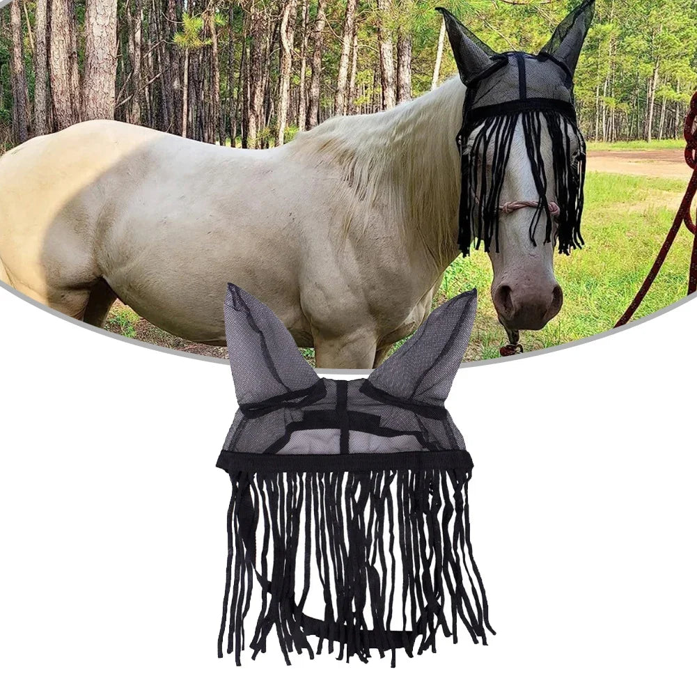 Breathable Horse Fly Cover With Tassels For - ProPawPet.com