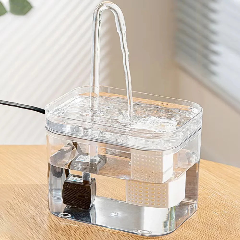 Transparent Cat Drinking Fountain – Water Fountains & Drinkers