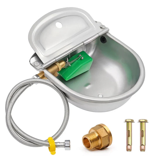 Stainless Steel Cow Drinker Bowl With Copper - ProPawPet.com