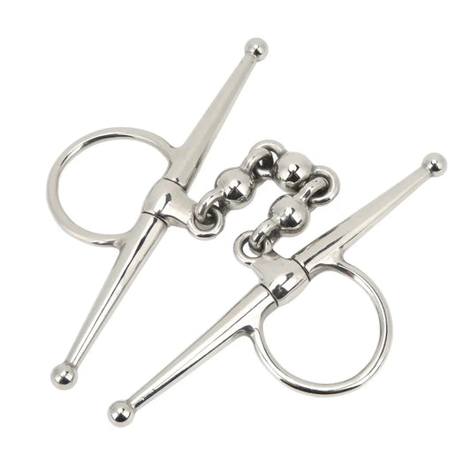 Stainless Steel Full Cheek Snaffle Bit Ball - ProPawPet.com