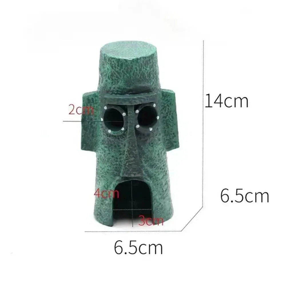 Resin Cartoon Fish Tank Decor Figures Ornaments