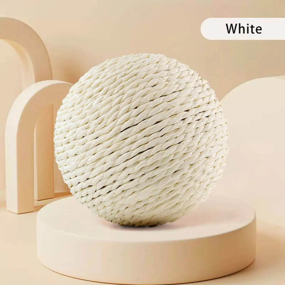 10cm Interactive Sisal Cat Scratching Ball – Cat Supplies