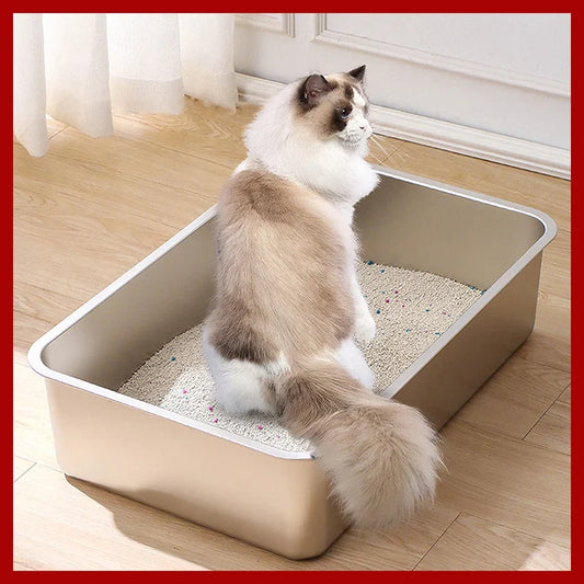 304 Stainless Steel Cat Litter Box Indoor - ProPawPet.com
