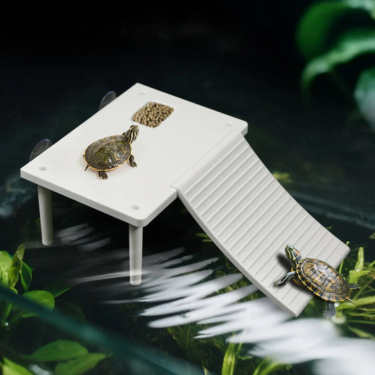 Turtle sunbathing platform floating island, - ProPawPet.com