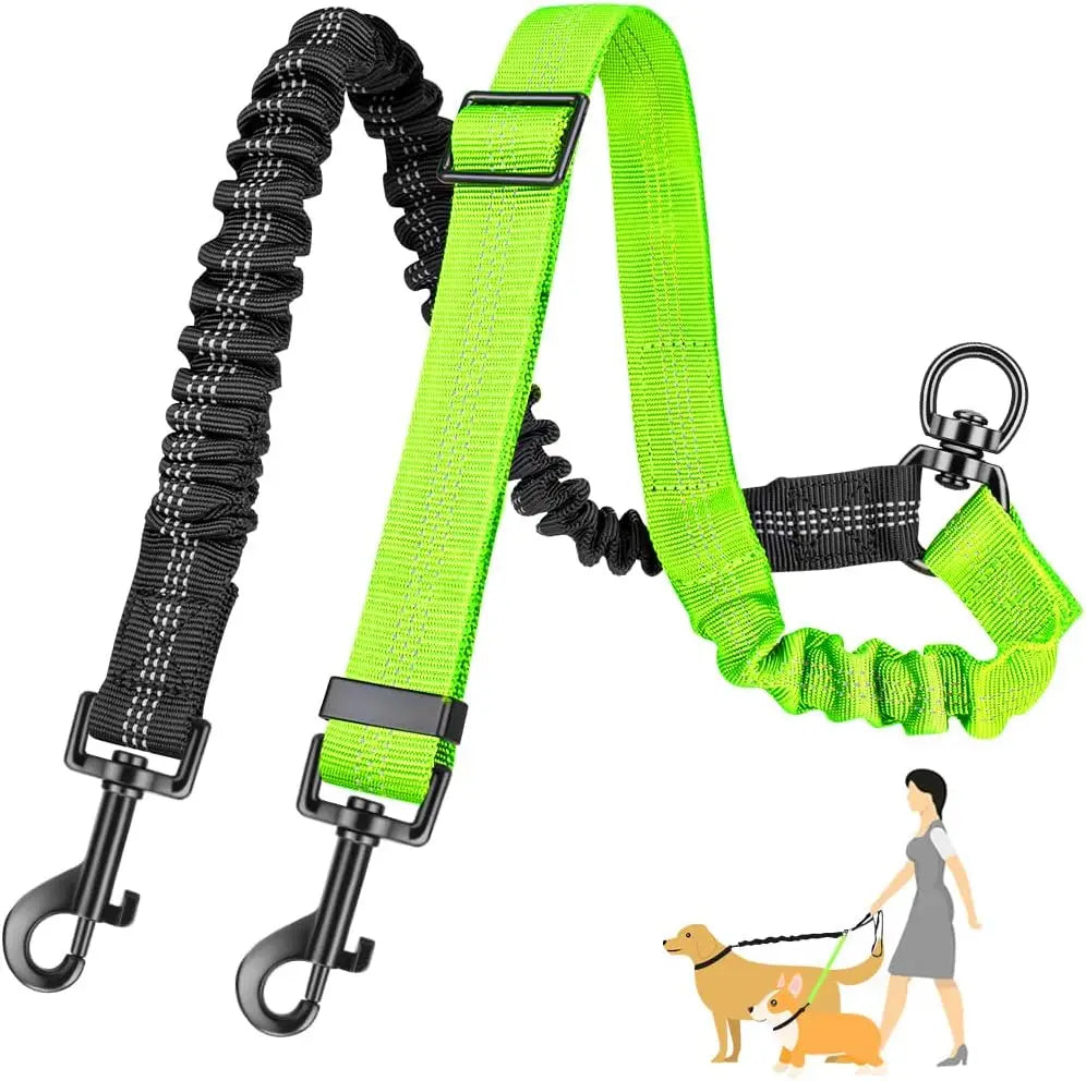 1.6ft Long Dual Dog Leash – Dog Supplies
