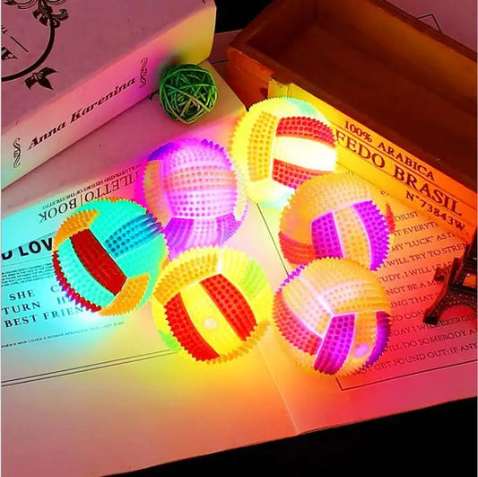 Glowing Bouncy Ball with Whistle Sound - ProPawPet.com