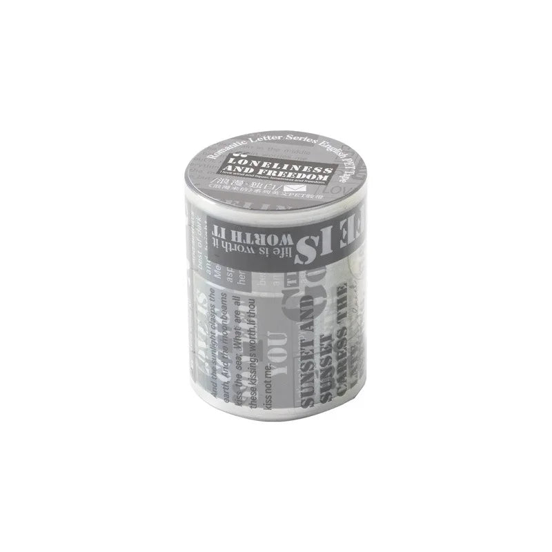 1roll Romantic English die cut tape PET - ProPawPet.com